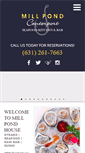 Mobile Screenshot of millpondrestaurant.com